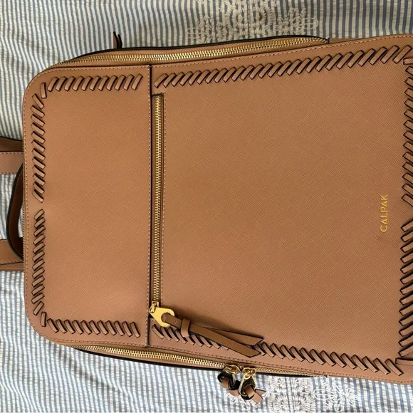 Calpak Caramel Laptop Backpack - Picture 3 of 6